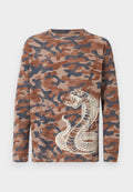 YOURTURN WAFFLE REGULAR FIT GRAPHIC LONGSLEEVED