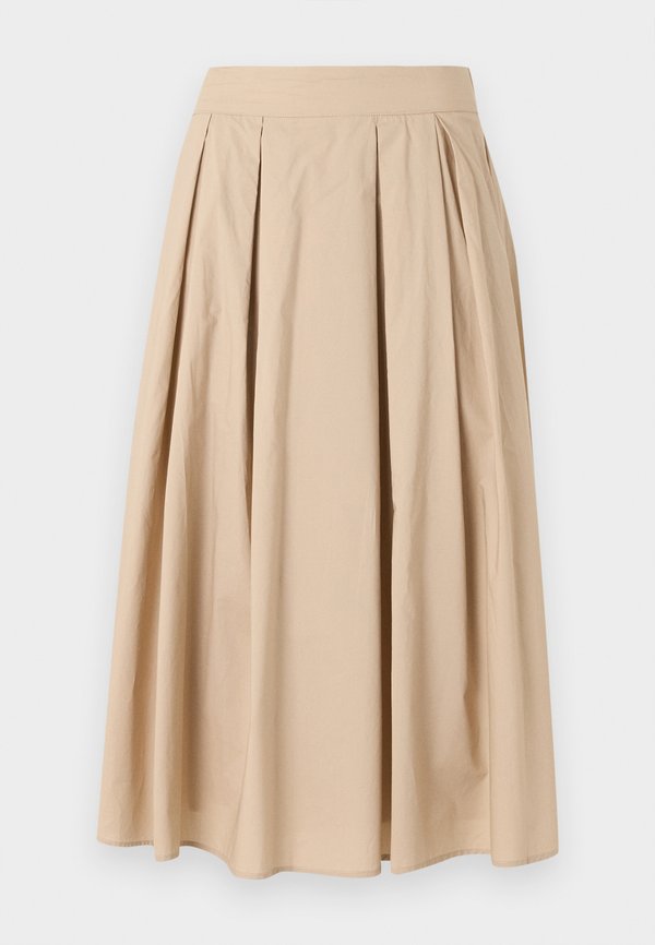 ONLY ONLMAILA LONG PLEAT SKIRT OX WVN - A-line skirt - oxford tan