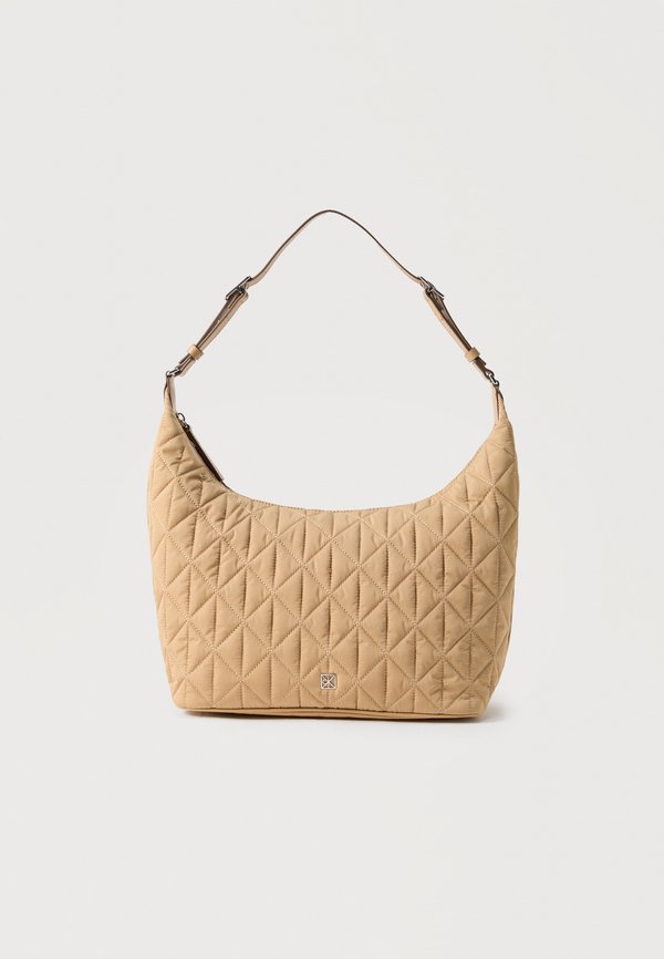 Calvin Klein MEDIUM SHOULDER - Handbag - tannin
