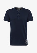 TOM TAILOR Pyjama top - blue-dark-solide