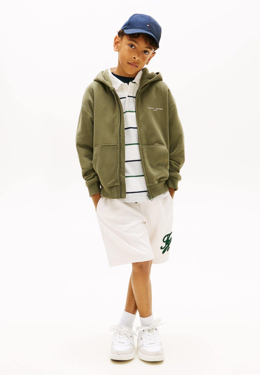 LOGO BRUSHED FLEECE ZIP-THRU HOODY Media 3
