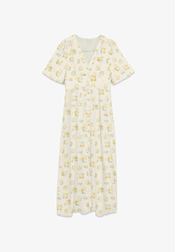 Vero Moda VMBELLA 2/4 BUTTON ANKLE DRESS - Day dress - birch