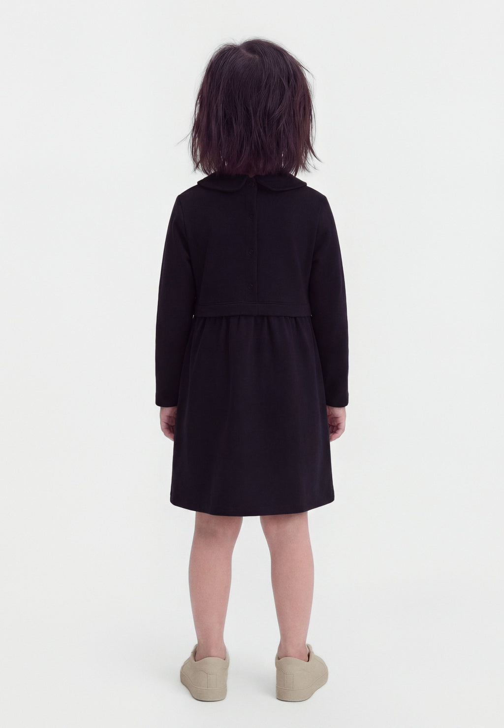 ESSENTIAL TERRY LONG SLEEVE DRESS Media 3