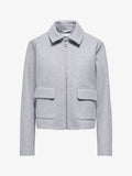 ONLY ONLVELA ZIP SHORT JACKET OTW - Summer jacket - light grey melange
