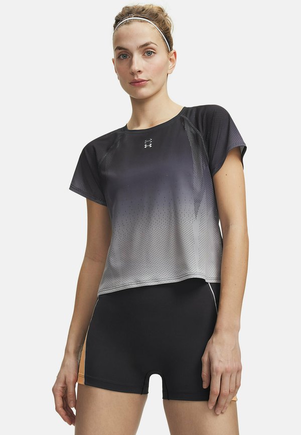 Under Armour HALO RUN - Sports T-shirt - anthracite