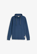 TOM TAILOR TOM TAILOR T-SHIRT SNOOD LANGARMSHIRT MIT WAFFELSTRUKTUR - Jumper - dark duck blue