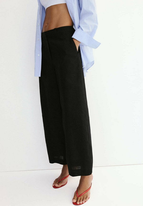 Mango ADULT - Trousers - black