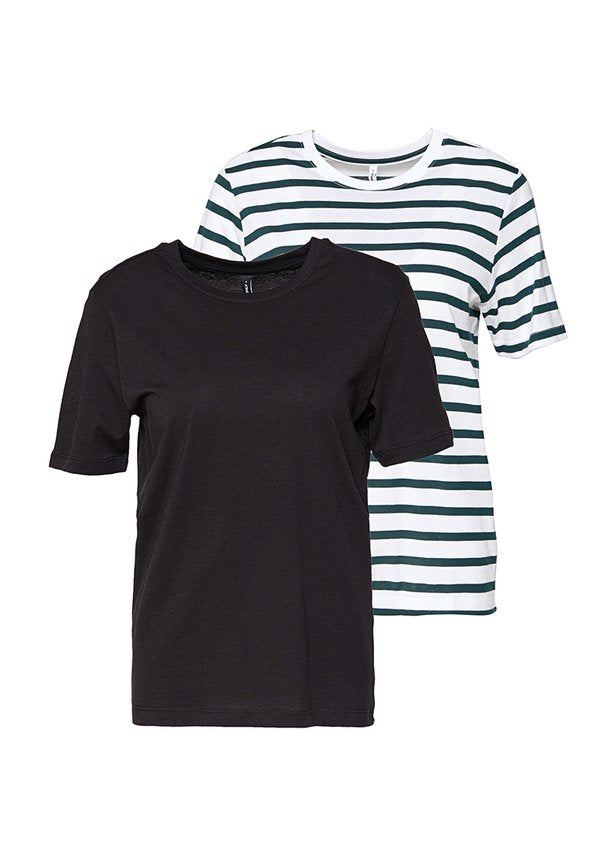 ONLY Tall ONLHAPPY LIFE S/S TOP CS 2 PACK JRS TLL