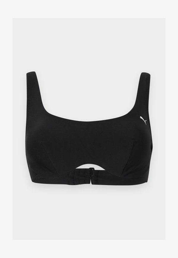 Puma SWIM WOMEN SCOOP NECK - Bikini top - black