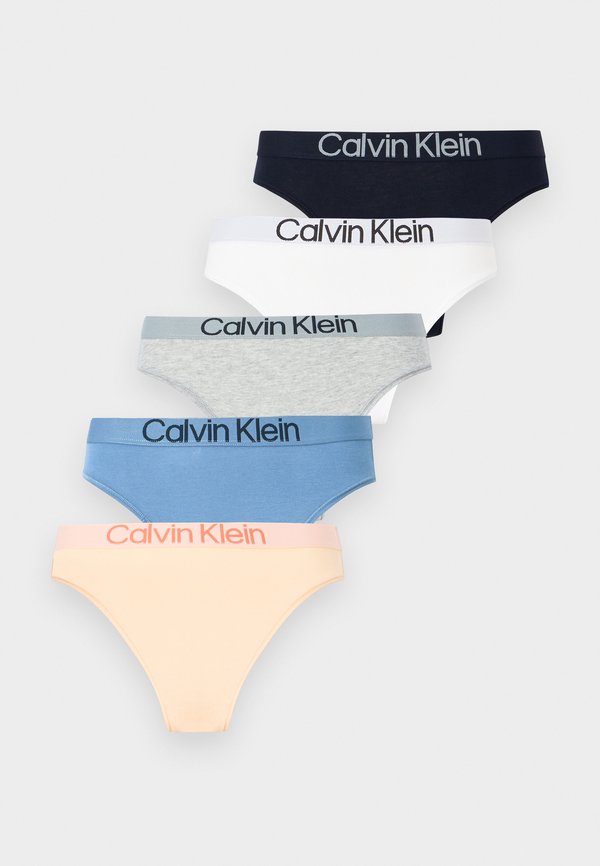 Calvin Klein Underwear EXTRA SOFT 5 PACK - Briefs - shoreline/white/grey/blue