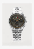 Tommy Hilfiger THE EMPIRE - Chronograph watch - silver-coloured/black
