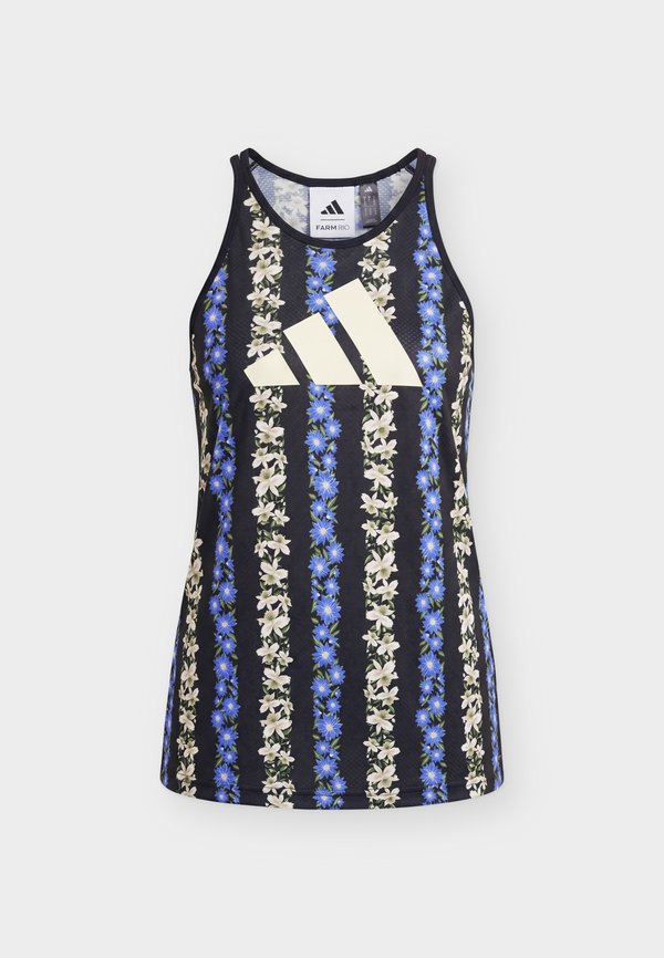 adidas Performance FARM TANK - Top - black/cream white/multicolor