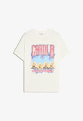 Bershka CARDI B SHORT SLEEVE - Print T-shirt - white