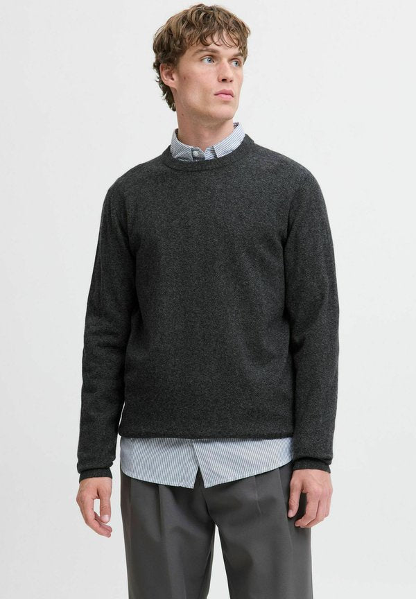 Jack & Jones Knitted Plain Knitted - Jumper - black beauty
