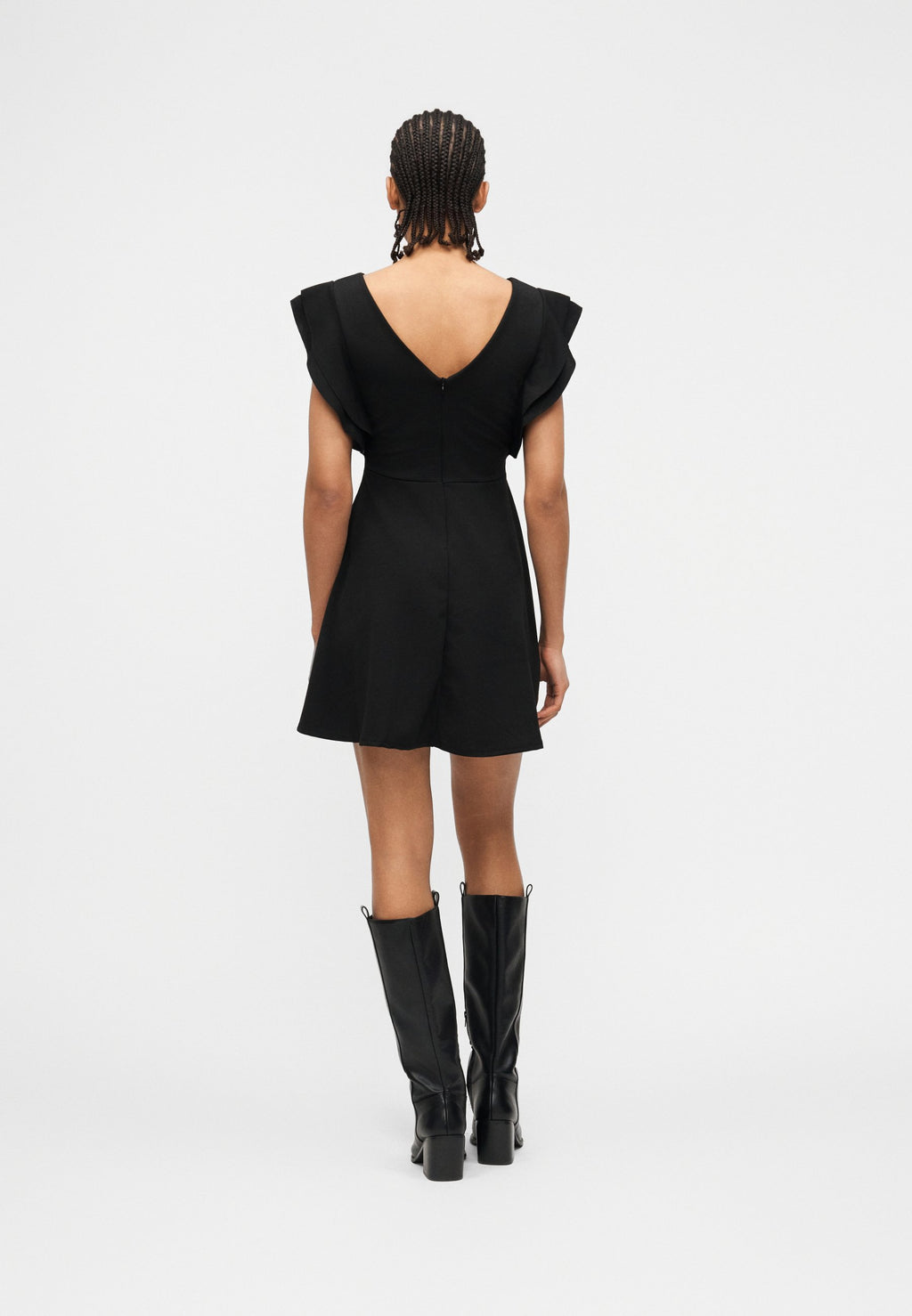 WAL G PETITE LUCIA  SLEEVE SKATER DRESS