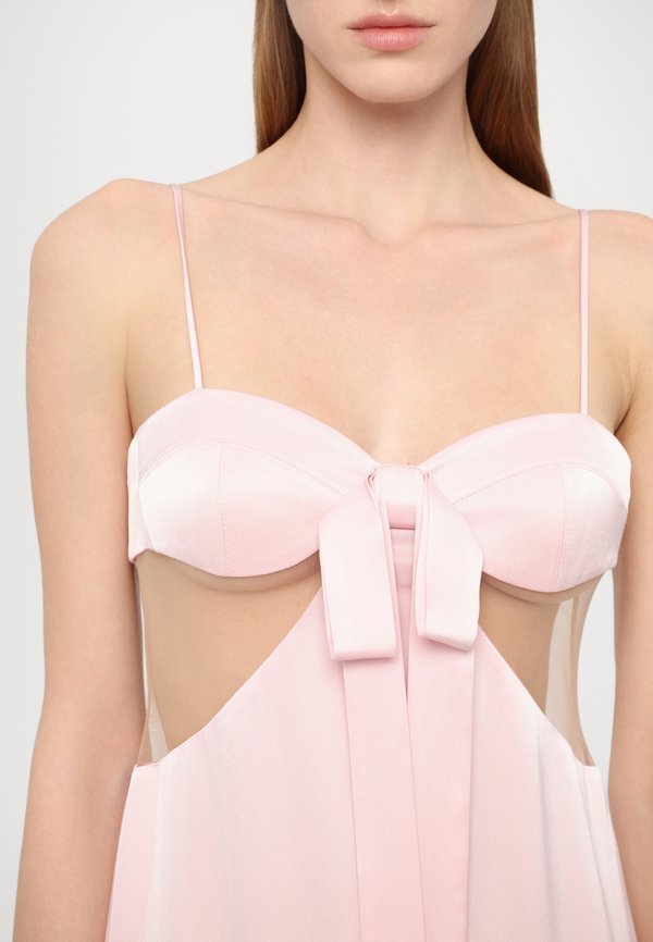 David Koma INSERT FRONT FLOUNCE HEM DRESS