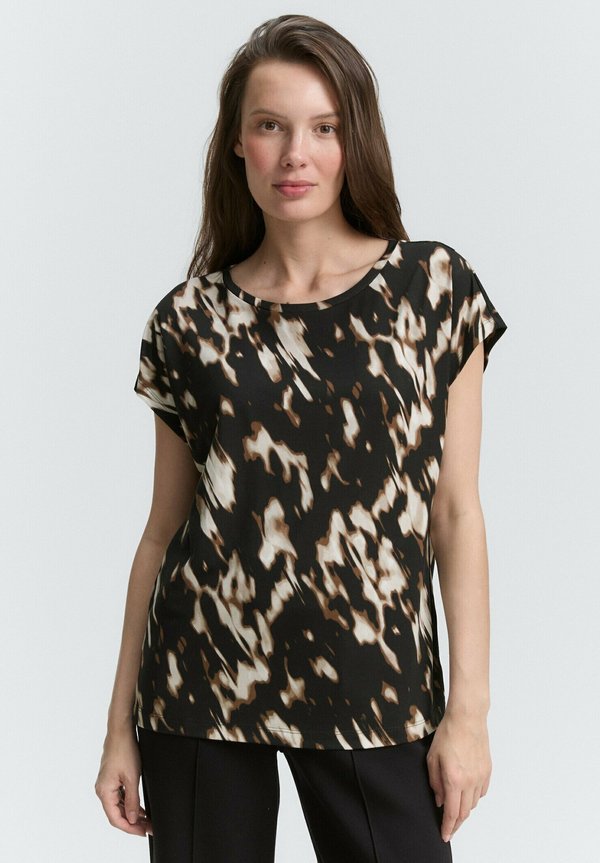 TOM TAILOR MIT MUSTER - Print T-shirt - blurry animal design