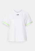 Under Armour CHALLENGER BOXY - Basic T-shirt - white/black