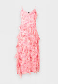 Vero Moda Petite VMSMILLA LONG FRILL DRESS - Cocktail dress / Party dress - rose shadow