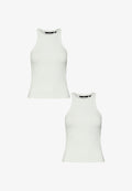 Vero Moda 2PACK  RUNDHALS OHNE ÄRMEL - Top - weiß