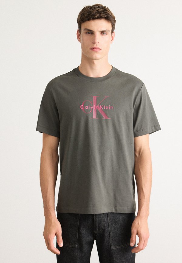 Calvin Klein Jeans SS HERO MONOLOGO TEE 20S - Print T-shirt - beluga