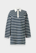Tommy Hilfiger GOLD BUTTON RUGBY DRESS - Shirt dress - dark night navy/ivory