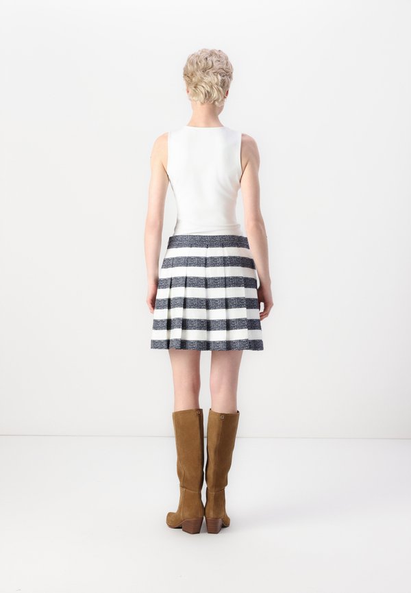 kate spade new york SAILOR STRIPE PLEATED SKIRT