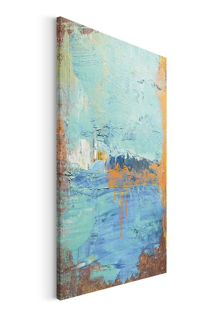 Orange Wallz ABSTRACT BLUE 1