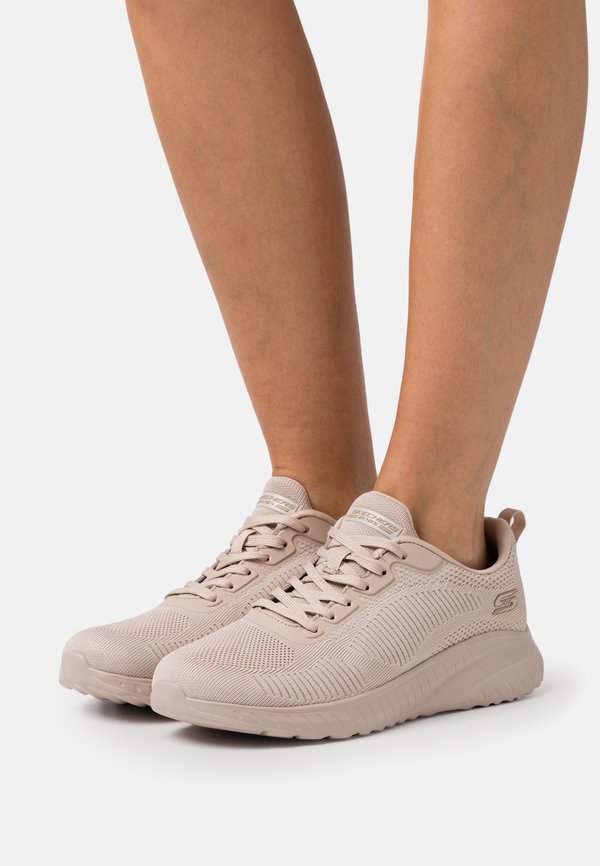 Skechers BOB SQUAD WIDE FIT - Trainers - nude