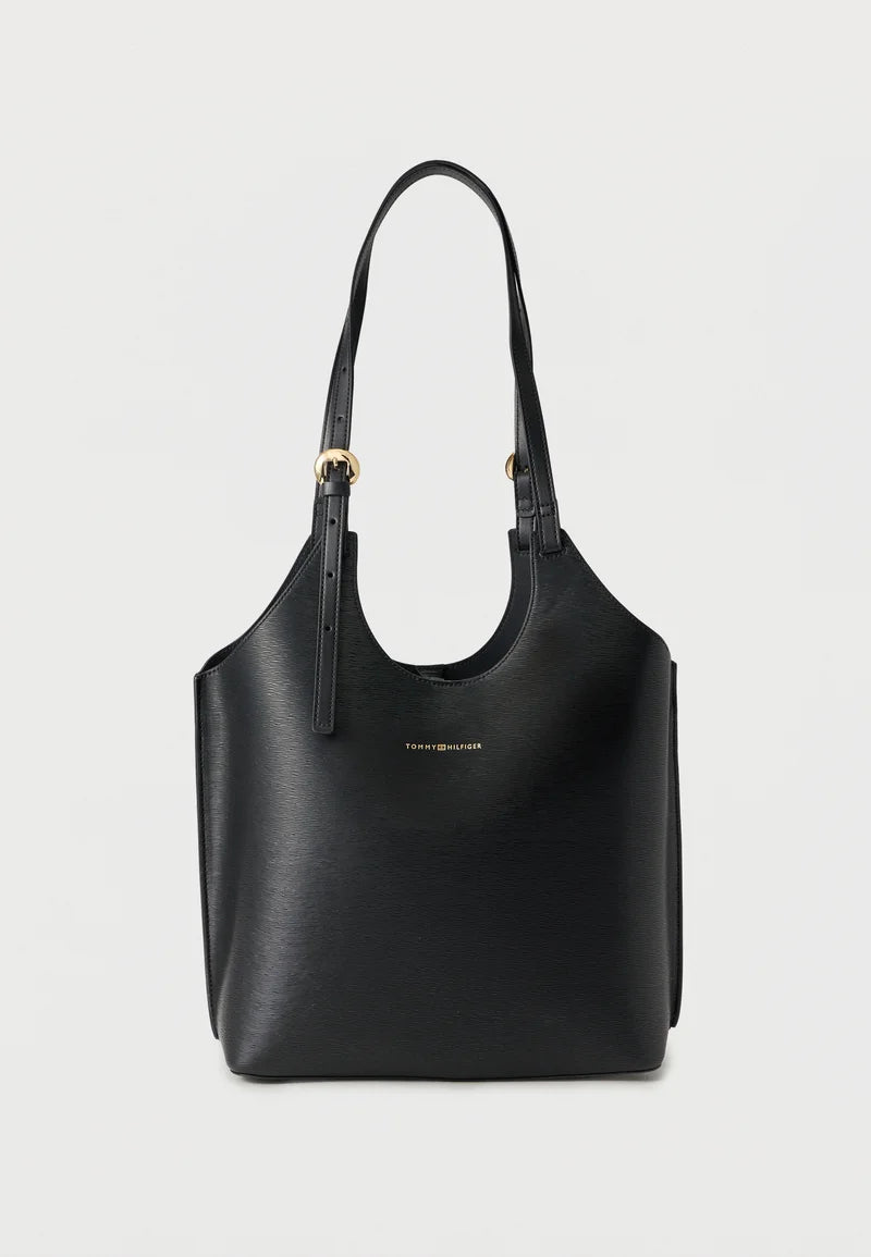 Tommy Hilfiger TH MODERN MINI TOTE - Handbag - safari canvas