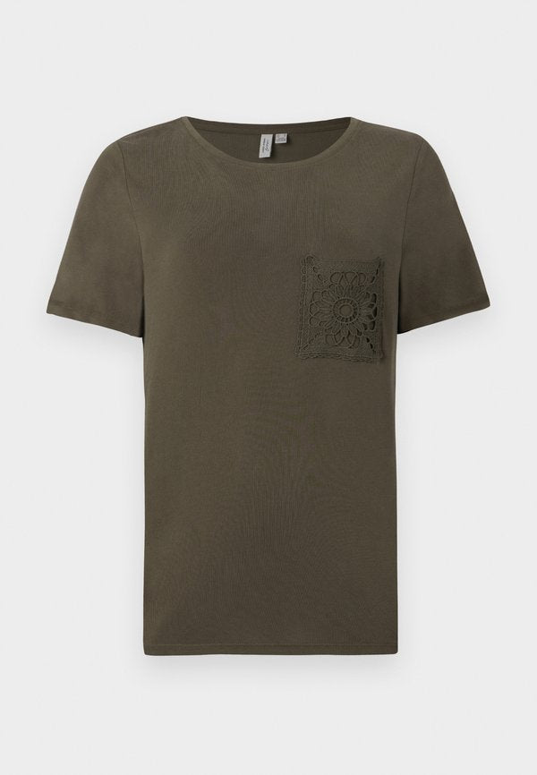 Vero Moda VMFACY O NECK - Basic T-shirt - grape leaf