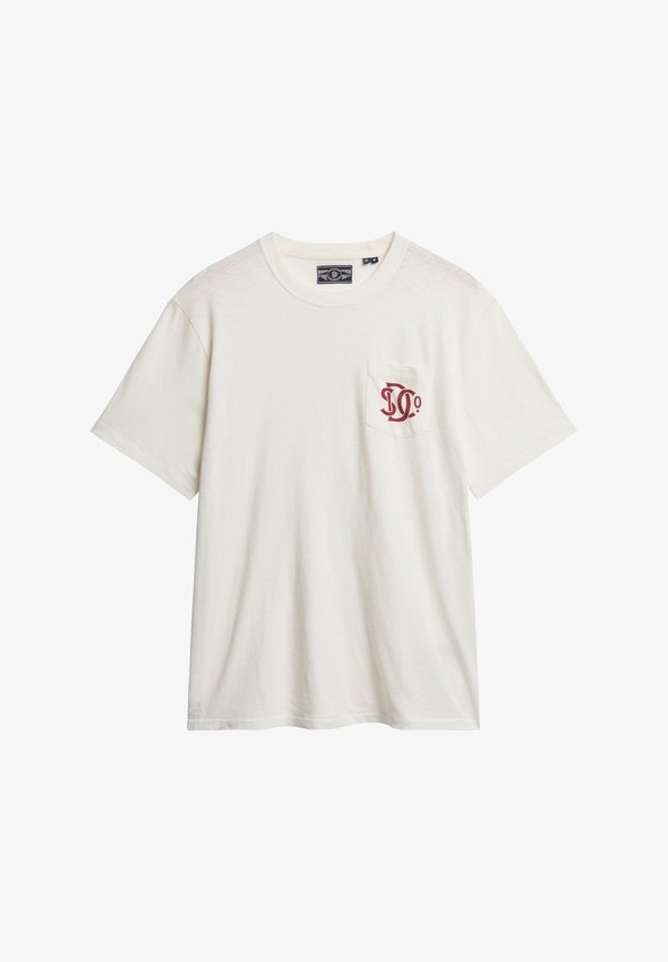 Superdry & Co THE MERCHANT STORE  - Print T-shirt - off white