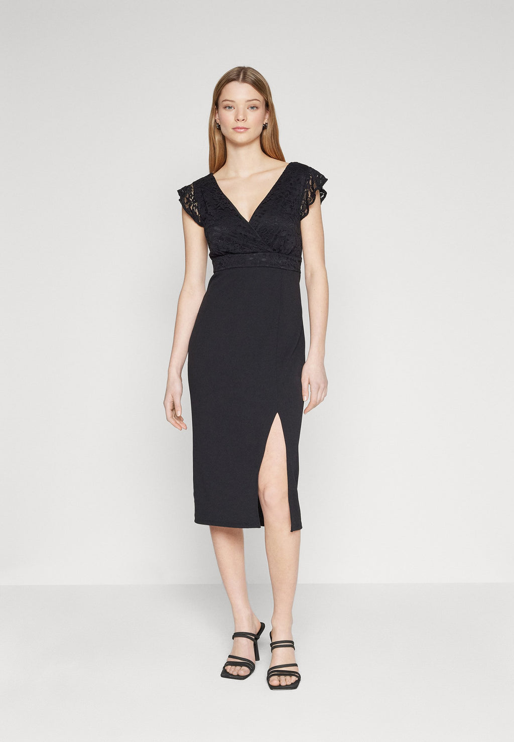 VILA VIWALLIE BODYCON MIDI DRESS