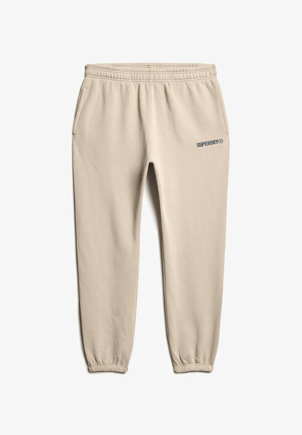 Superdry & Co MICRO LOGO GRAPHIC JOGGERS - Tracksuit bottoms - chateau gray
