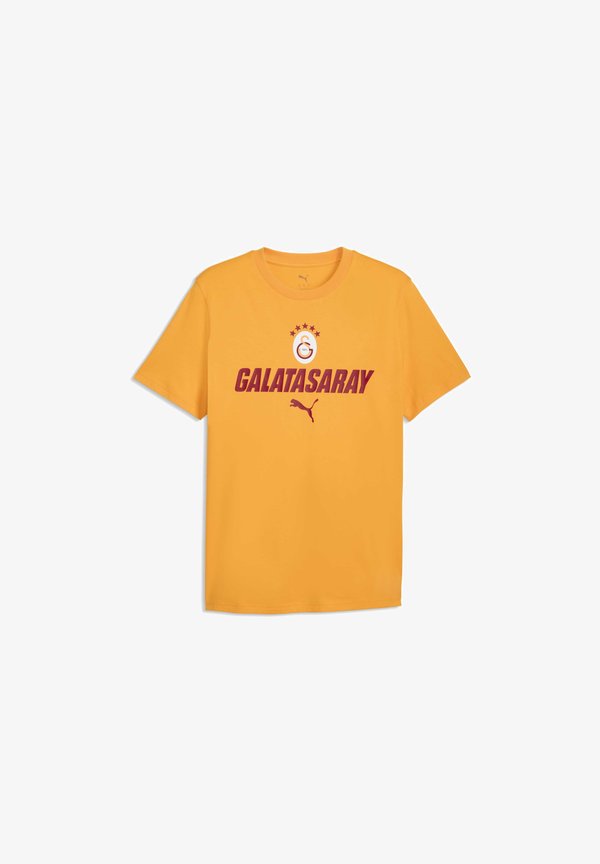 Puma GALATASARAY S.K. FTBLCULTURE T-SHIRT - Club wear - summer sunset-dark cherry