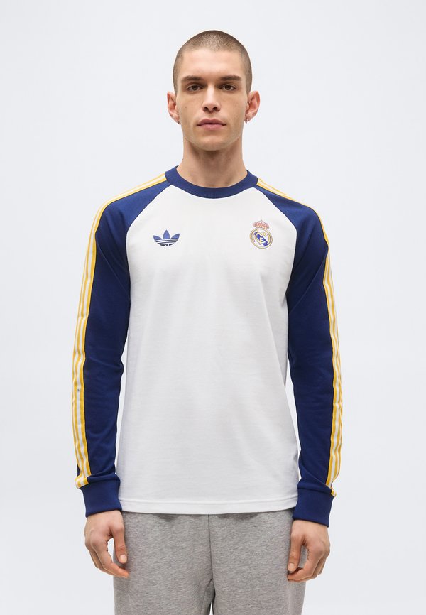 adidas Originals REAL MADRID LONG SLEEVE - Club wear - white/dark blue