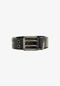 Bershka WIDE WITH EYELETS - BELT - Belt - black
