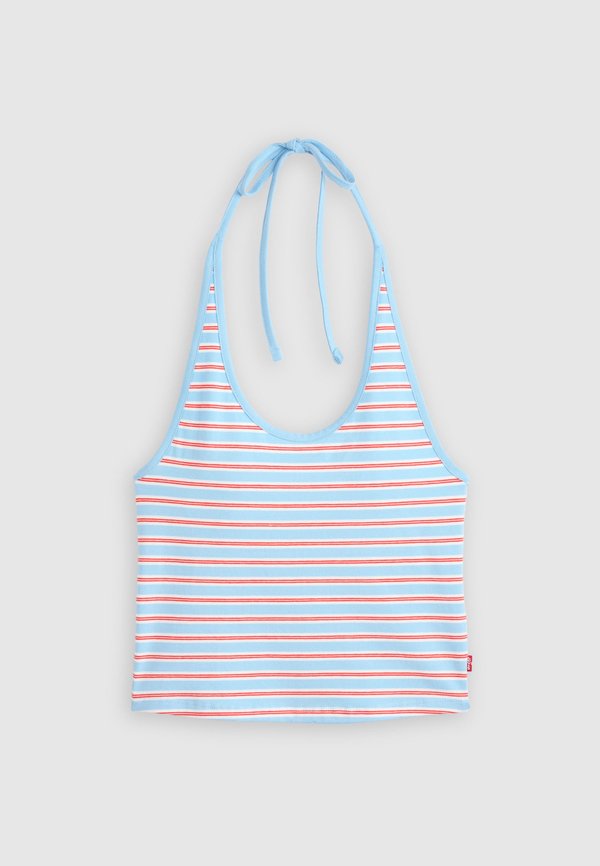Levi's® ELLA HALTER - Top - air blue/signal red