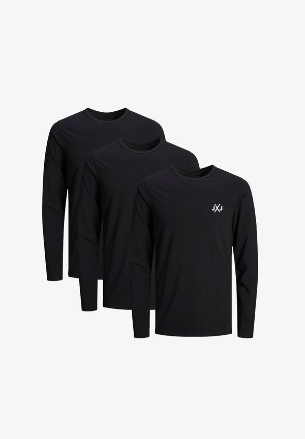 Jack & Jones CORISE INFINITY CREW NECK 3-PACK - MIT LOGO - Long sleeved top - black