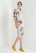 Hope & Ivy Maternity TRIM FLORAL DRESS