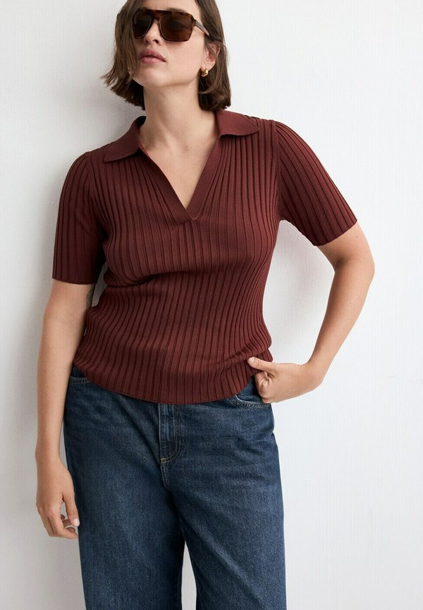 Mango Polo shirt - dark red