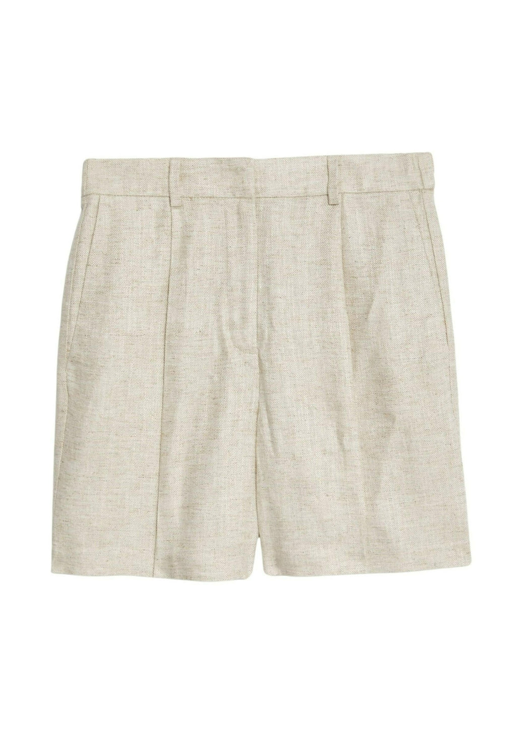 Marks & Spencer LINEN BLEND HIGH WAISTED PLEAT FRONT