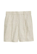Marks & Spencer LINEN BLEND HIGH WAISTED PLEAT FRONT