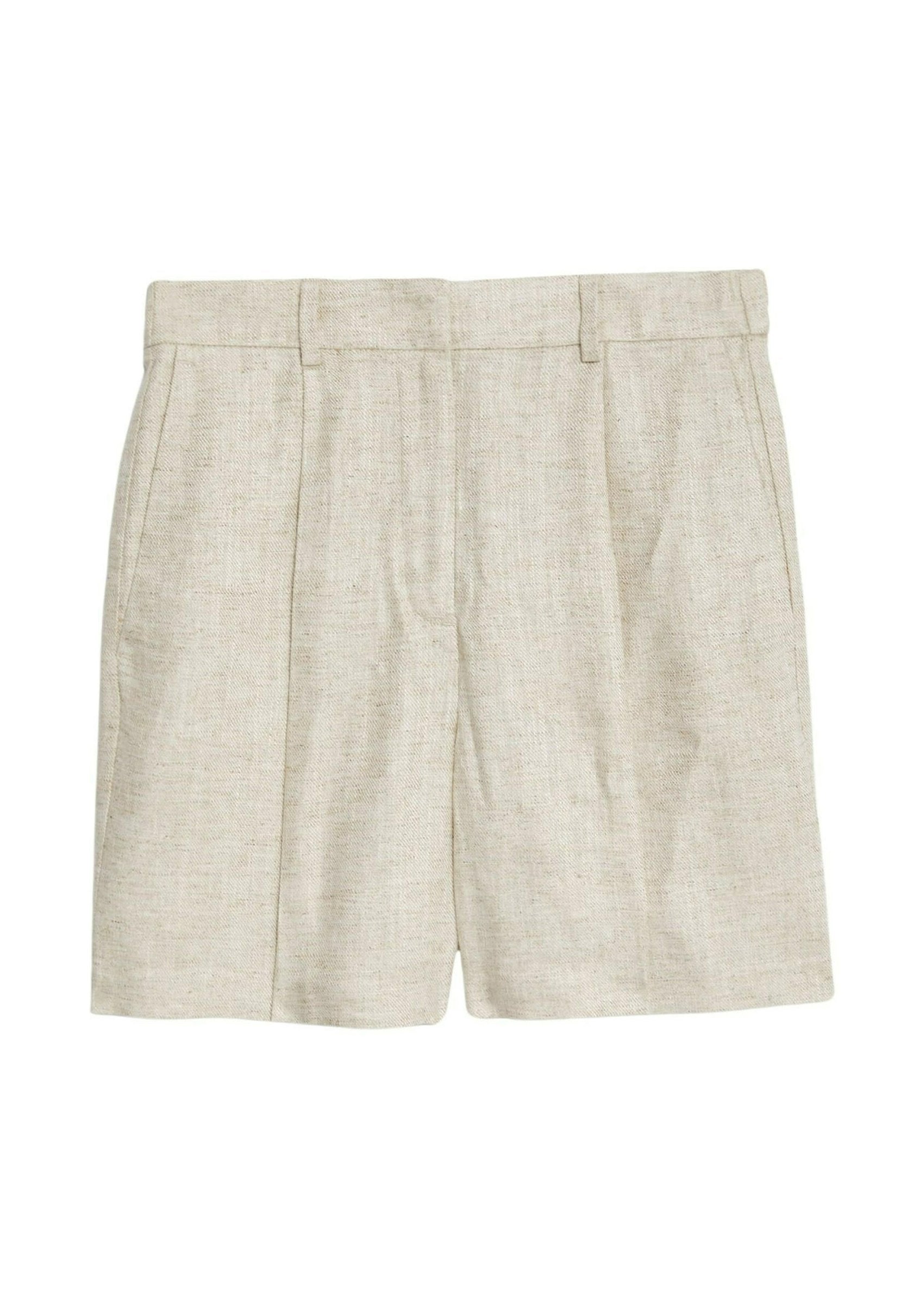 Marks & Spencer LINEN BLEND HIGH WAISTED PLEAT FRONT
