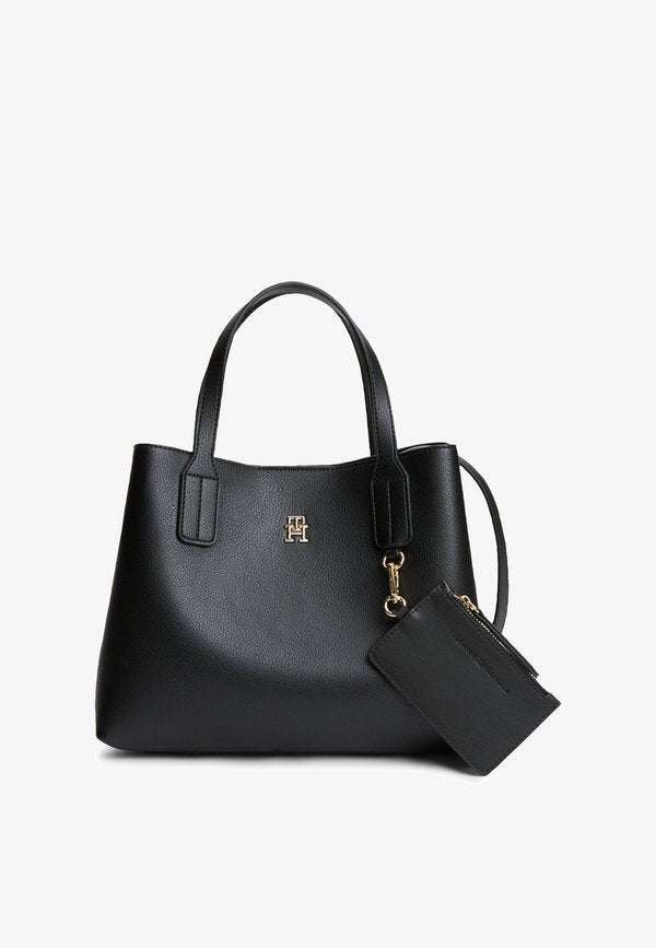 Tommy Hilfiger ICON SATCHEL - Handbag - black