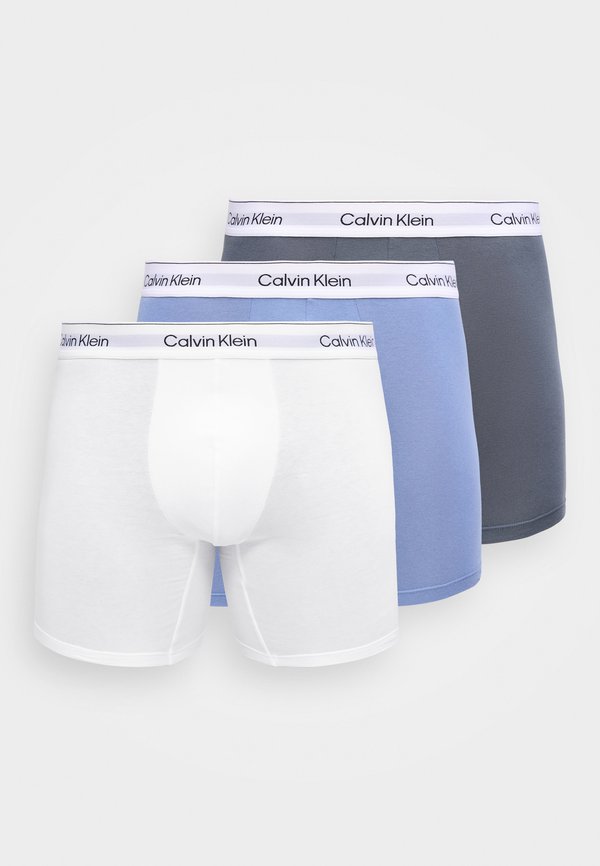 Calvin Klein Underwear 3 PACK - Boxer briefs - white/blue tulip/turbulence