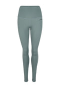 Hoch taillierte Leggings aus weichem Türkisstoff, mit glatter Textur und dezenten Nähten. O'Neill-Logo auf dem Oberschenkel aufgedruckt.