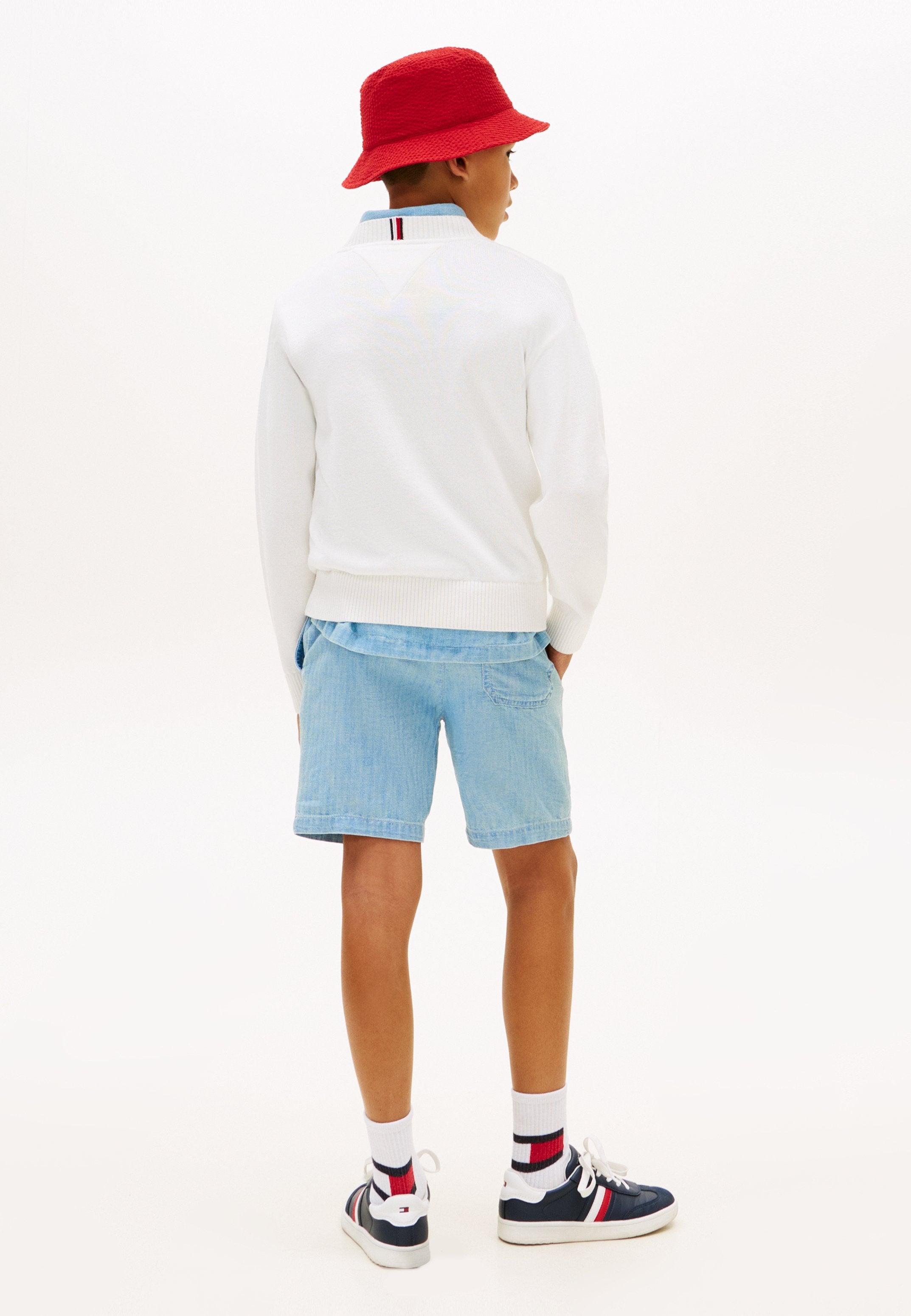 INTARSIA WAVY FLAG CREW NECK JUMPER Media 4