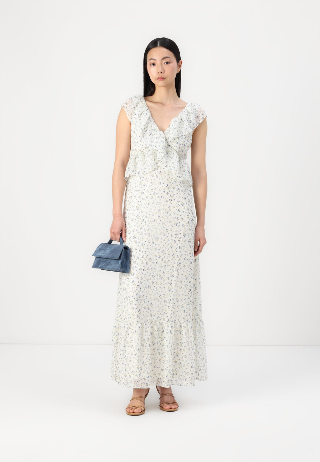 VILA VIMONE MAXI FLOUNCE DRESS