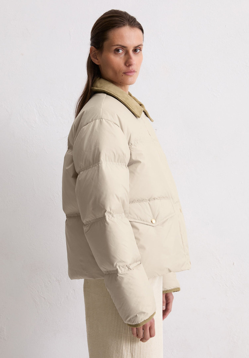 Marc O'Polo JACKET CONTRAST COLLAR FLAP POCKETS
